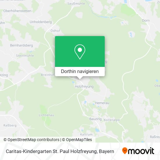 Caritas-Kindergarten St. Paul Holzfreyung Karte