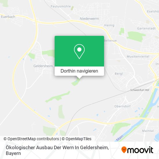 Ökologischer Ausbau Der Wern In Geldersheim Karte