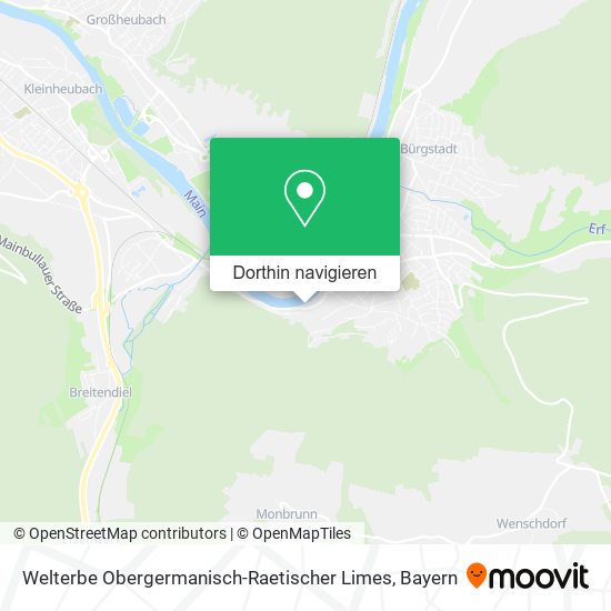 Welterbe Obergermanisch-Raetischer Limes Karte