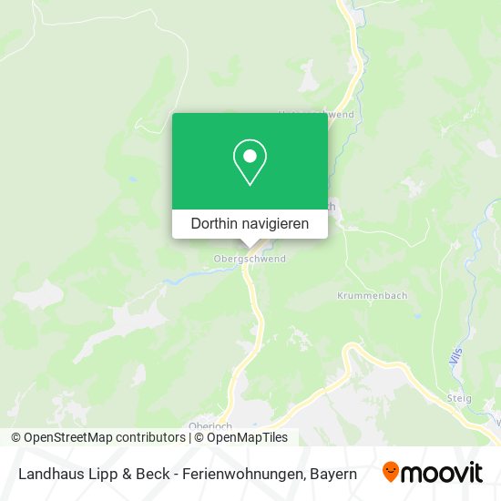 Landhaus Lipp & Beck - Ferienwohnungen Karte
