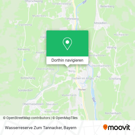 Wasserreserve Zum Tannacker Karte