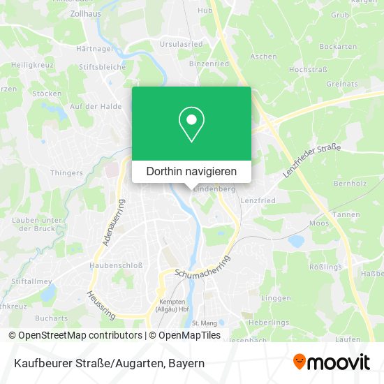 Kaufbeurer Straße/Augarten Karte
