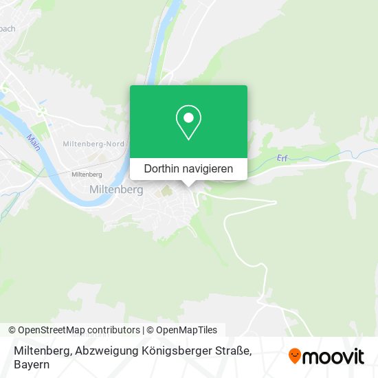 Miltenberg, Abzweigung Königsberger Straße Karte