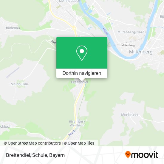 Breitendiel, Schule Karte