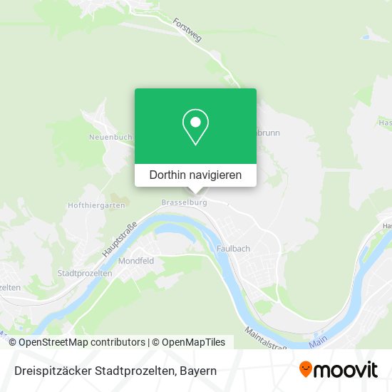 Dreispitzäcker Stadtprozelten Karte