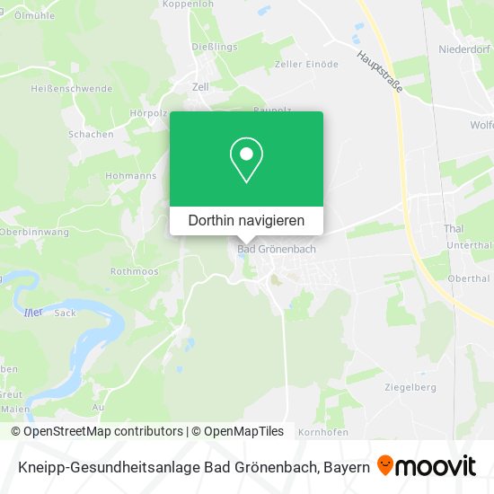 Kneipp-Gesundheitsanlage Bad Grönenbach Karte