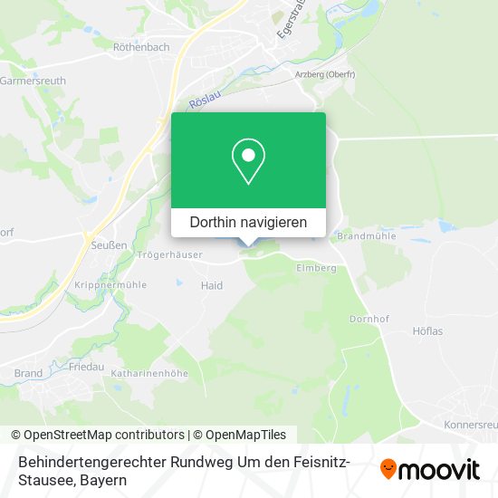 Behindertengerechter Rundweg Um den Feisnitz-Stausee Karte