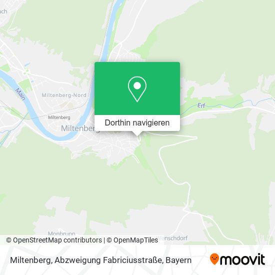 Miltenberg, Abzweigung Fabriciusstraße Karte