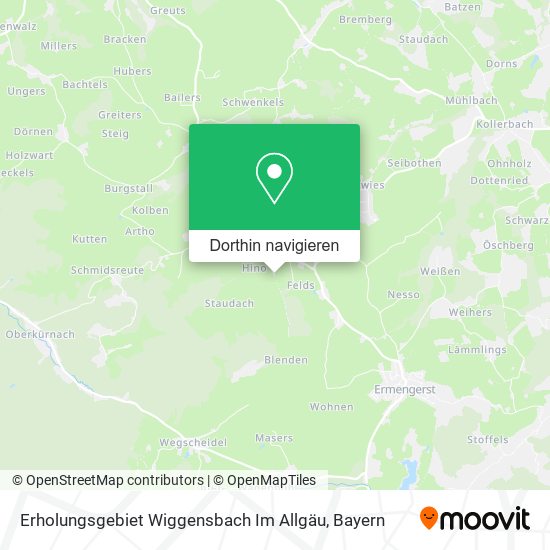 Erholungsgebiet Wiggensbach Im Allgäu Karte