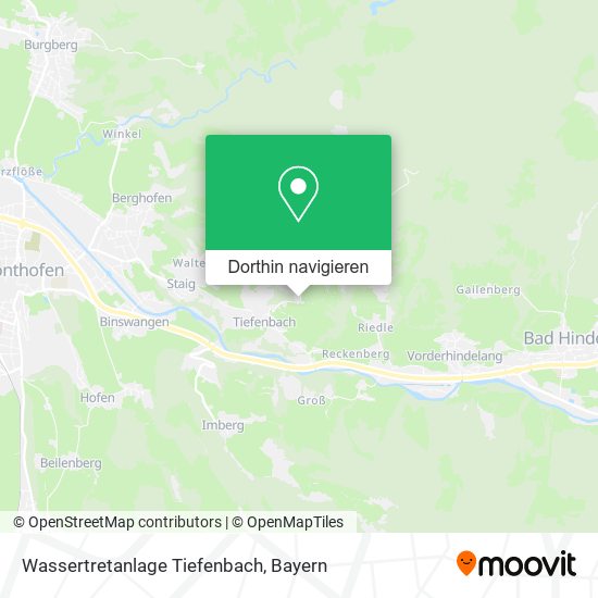Wassertretanlage Tiefenbach Karte