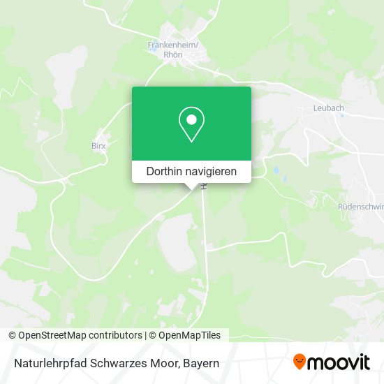 Naturlehrpfad Schwarzes Moor Karte