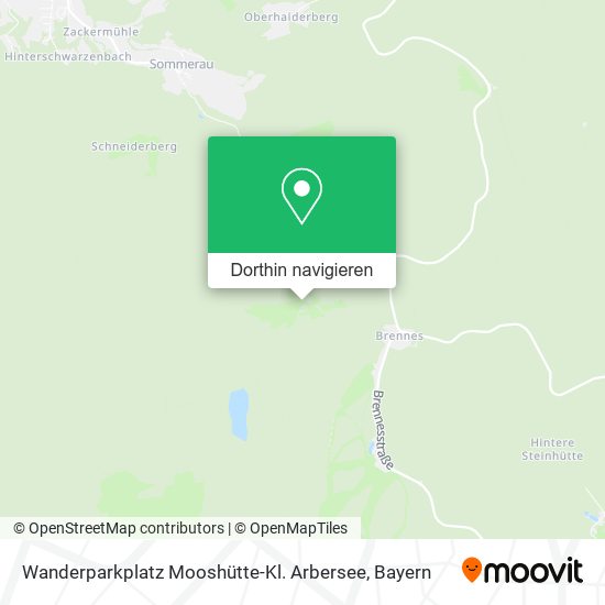 Wanderparkplatz Mooshütte-Kl. Arbersee Karte