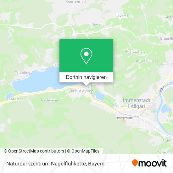 Naturparkzentrum Nagelfluhkette Karte