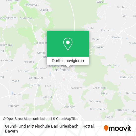 Grund- Und Mittelschule Bad Griesbach I. Rottal Karte