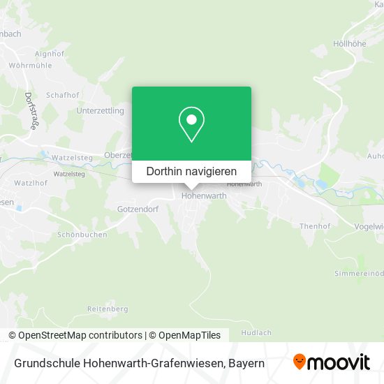 Grundschule Hohenwarth-Grafenwiesen Karte
