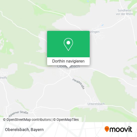 Oberelsbach Karte