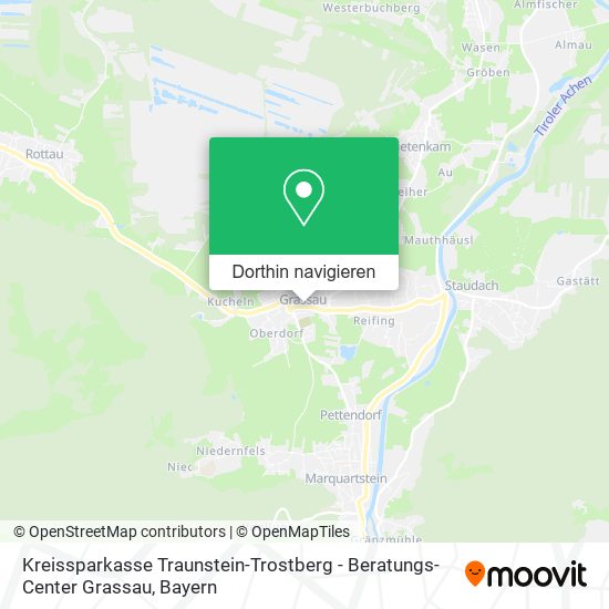 Kreissparkasse Traunstein-Trostberg - Beratungs-Center Grassau Karte