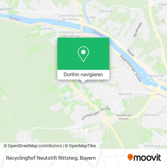 Recyclinghof Neutstift Rittsteig Karte