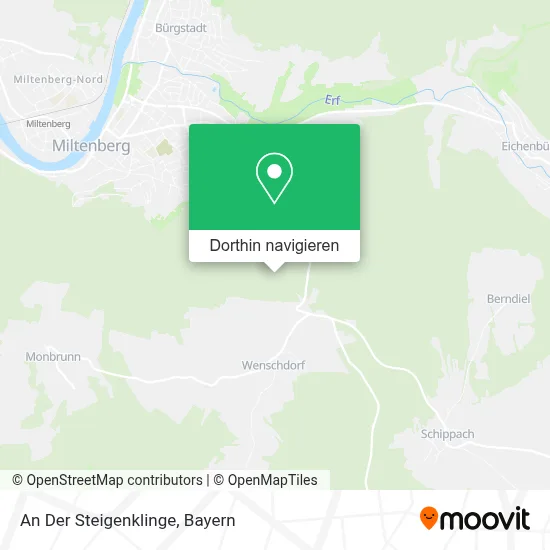 An Der Steigenklinge Karte