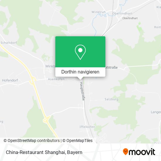 China-Restaurant Shanghai Karte