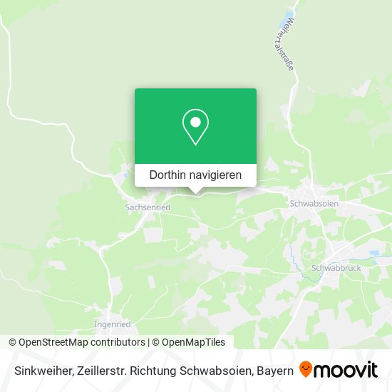 Sinkweiher, Zeillerstr. Richtung Schwabsoien Karte