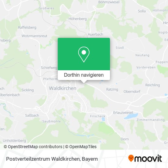 Postverteilzentrum Waldkirchen Karte