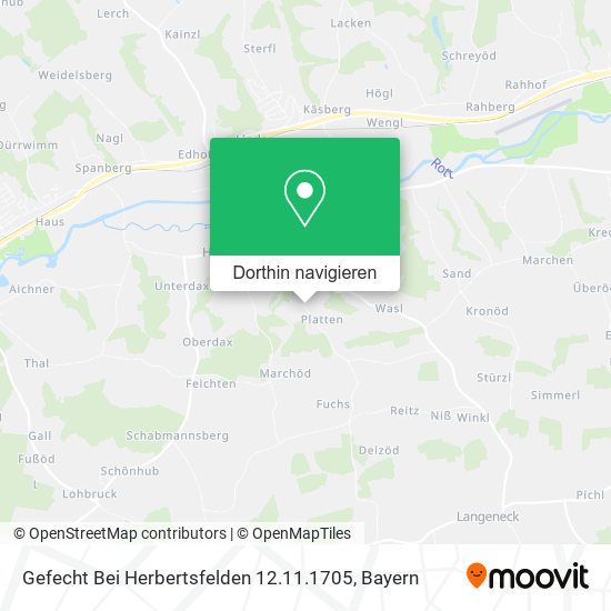 Gefecht Bei Herbertsfelden 12.11.1705 Karte