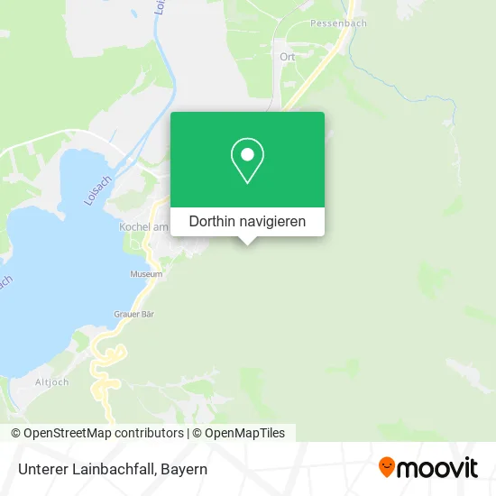 Unterer Lainbachfall Karte