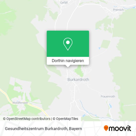 Gesundheitszentrum Burkardroth Karte