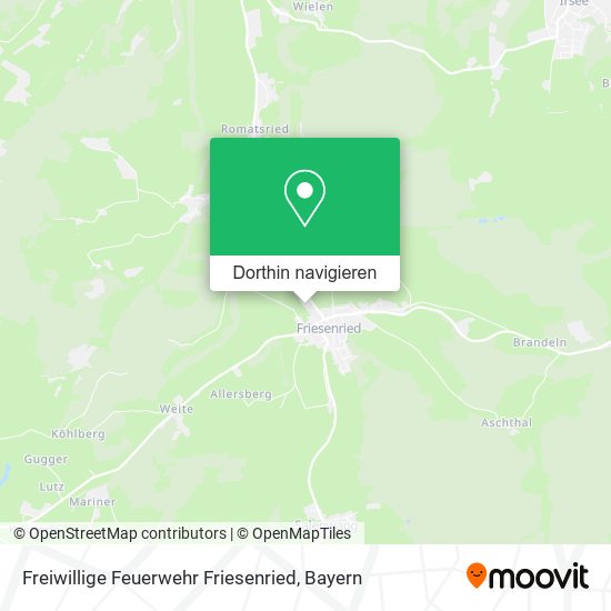 Freiwillige Feuerwehr Friesenried Karte