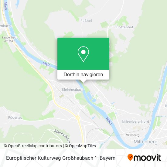 Europäischer Kulturweg Großheubach 1 Karte