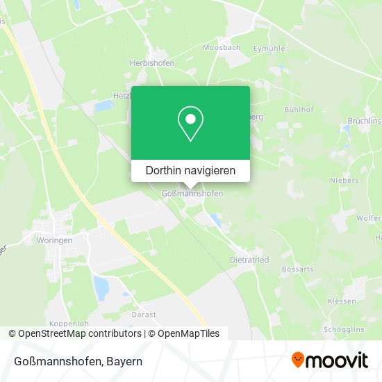 Goßmannshofen Karte