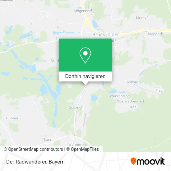 Der Radwanderer Karte