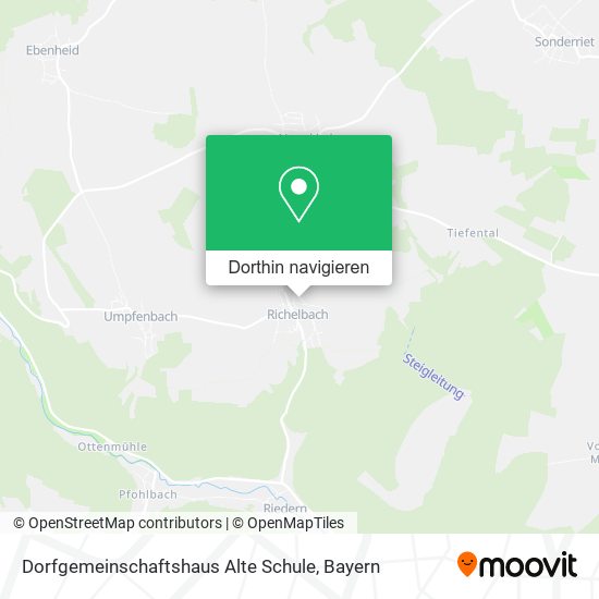 Dorfgemeinschaftshaus Alte Schule Karte
