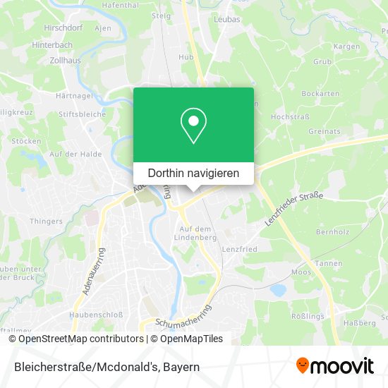 Bleicherstraße/Mcdonald's Karte