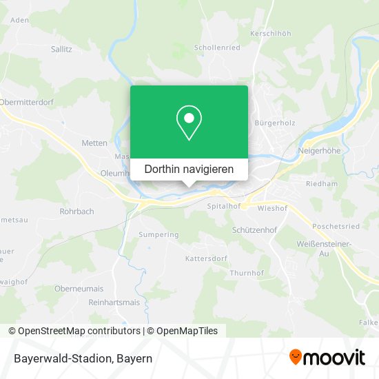 Bayerwald-Stadion Karte