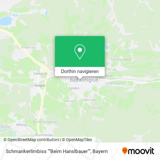 Schmankerlimbiss ""Beim Hanslbauer"" Karte