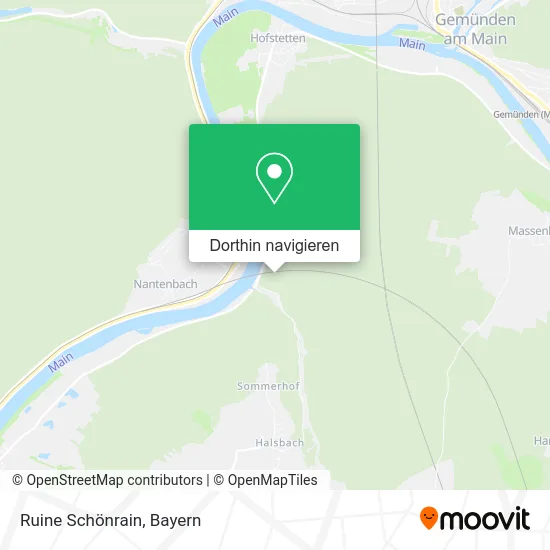 Ruine Schönrain Karte
