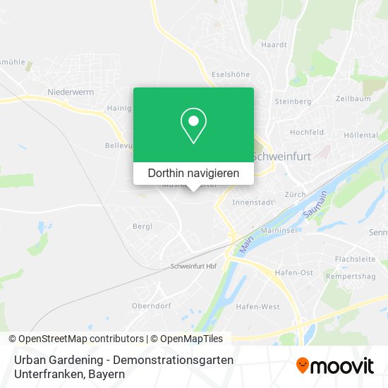 Urban Gardening - Demonstrationsgarten Unterfranken Karte