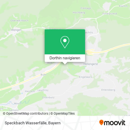 Speckbach Wasserfälle Karte