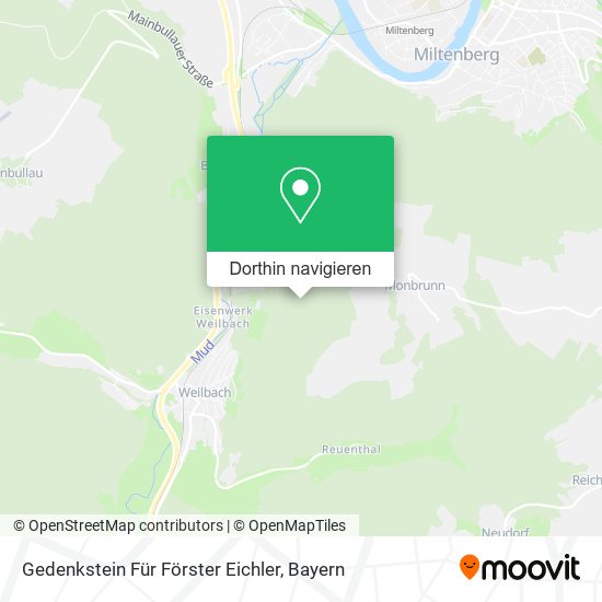 Gedenkstein Für Förster Eichler Karte