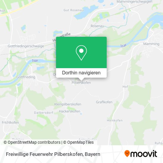 Freiwillige Feuerwehr Pilberskofen Karte