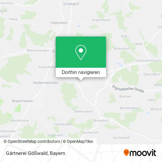 Gärtnerei Gößwald Karte