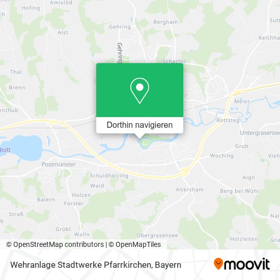 Wehranlage Stadtwerke Pfarrkirchen Karte