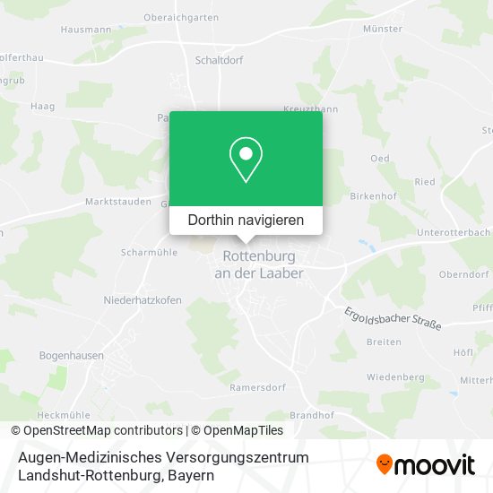 Augen-Medizinisches Versorgungszentrum Landshut-Rottenburg Karte