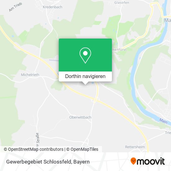 Gewerbegebiet Schlossfeld Karte