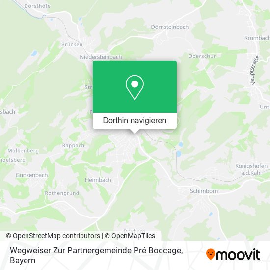 Wegweiser Zur Partnergemeinde Pré Boccage Karte