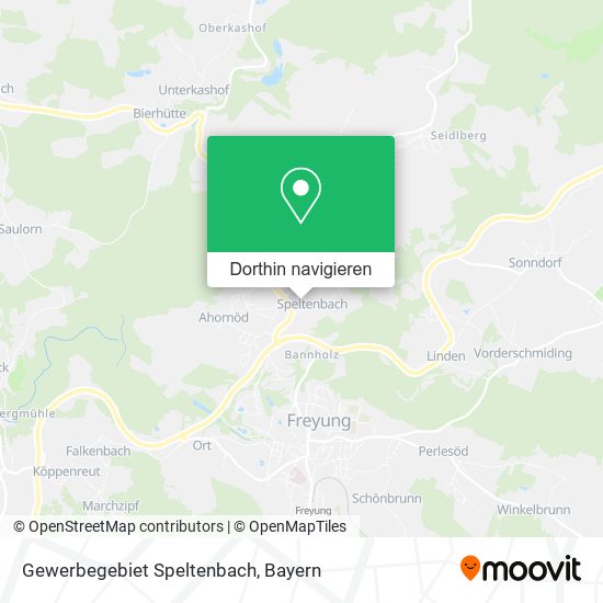 Gewerbegebiet Speltenbach Karte