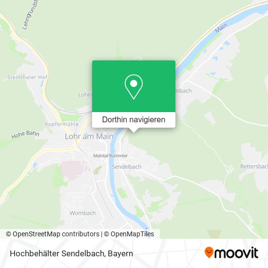 Hochbehälter Sendelbach Karte