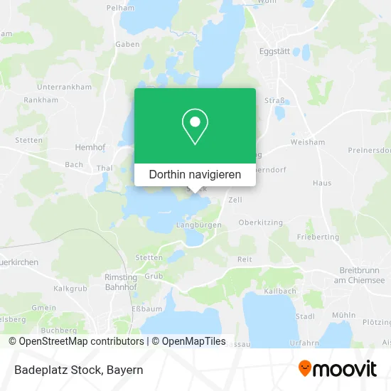 Badeplatz Stock Karte